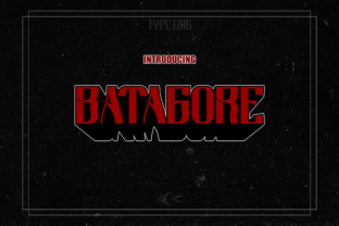 Batagore: A Bold Font for Crafters and Product Creators