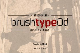 Brushtype Od Font for Handmade Creations