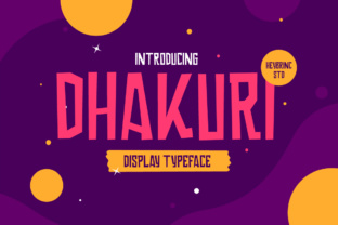 Dhakuri: A Playful Display Font for Editorial Design