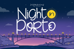 Font That Stands Out: Night in Porto for Digital Marketing