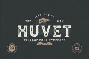 Huvet: A Timeless Display Font for Editorial Design