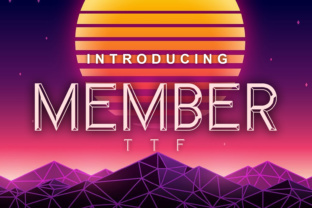 Member Font: A Versatile Display Typeface for Digital Design