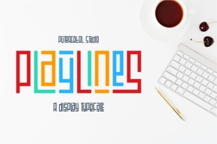 Playlines: A Modern Display Font for Web Design Projects