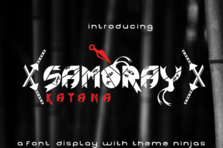 Samoray: A Ninja-Themed Display Typeface for Editorial Design