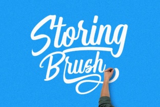Storing Brush Font for Web Design and Branding
