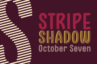 Stripe Shadow October Seven: A Font for Impactful Digital Design