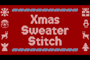 Xmas Sweater Stitch: A Festive Font for Campaign Creativity